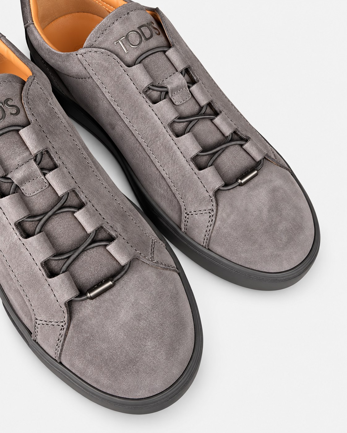 Tod's Sneakers uomo in nabuk di vitello grigio