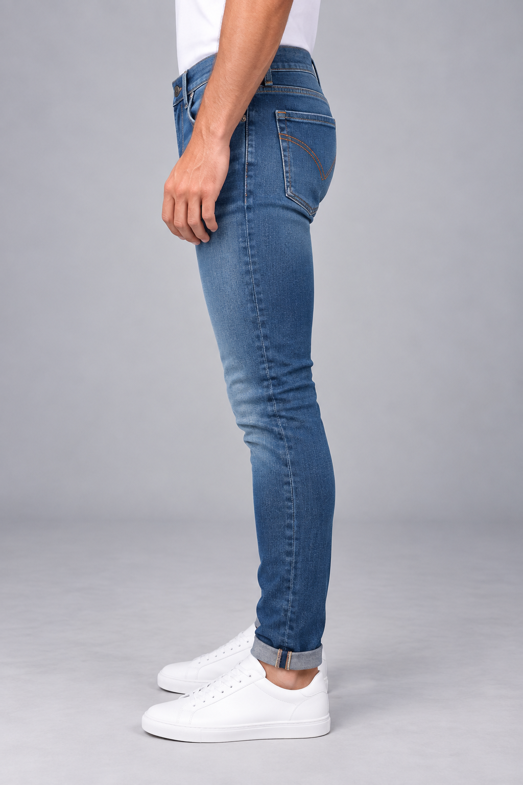 Dondup Jeans Uomo George Slim Fit Blue