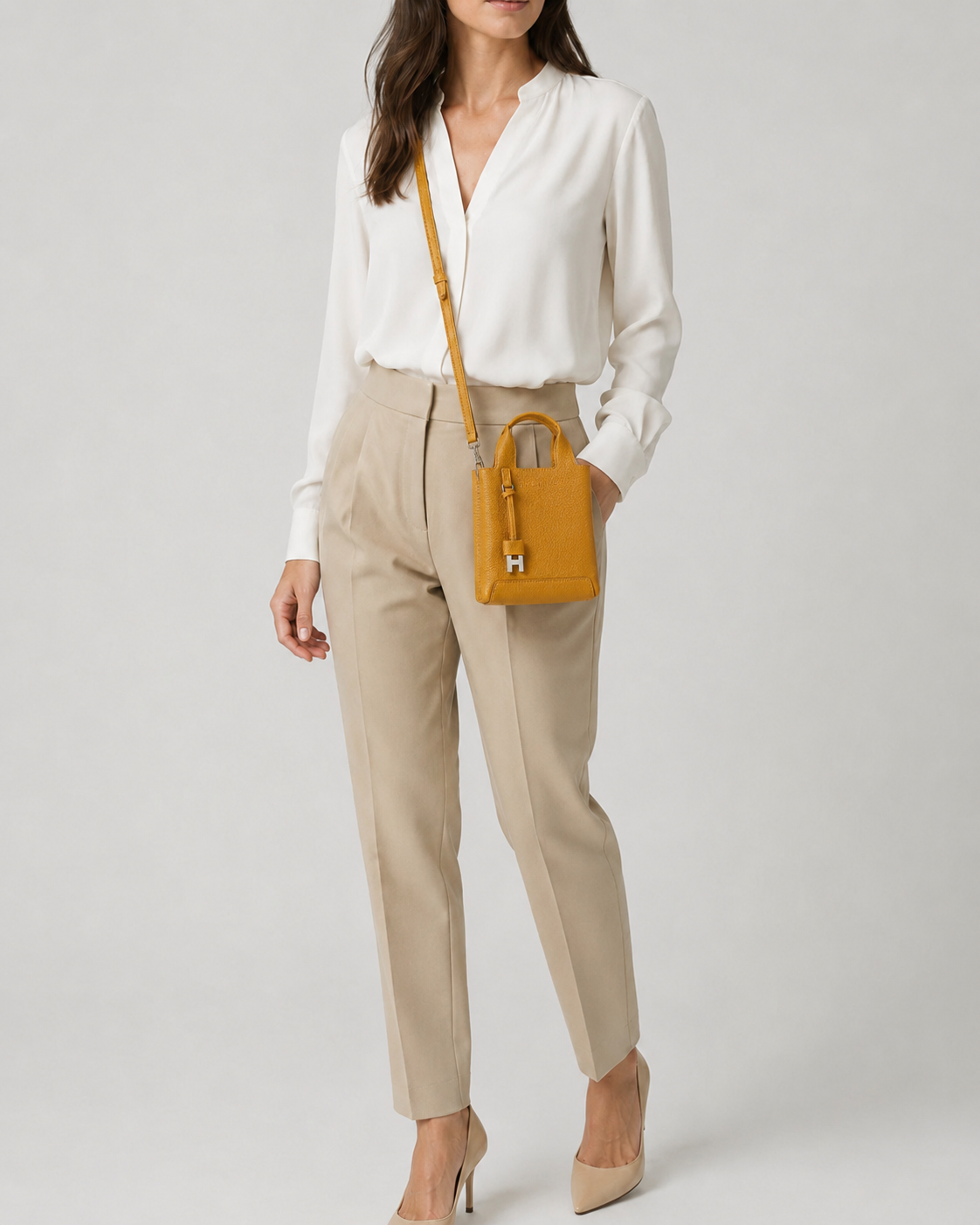 BORSA shopping mini GIALLA