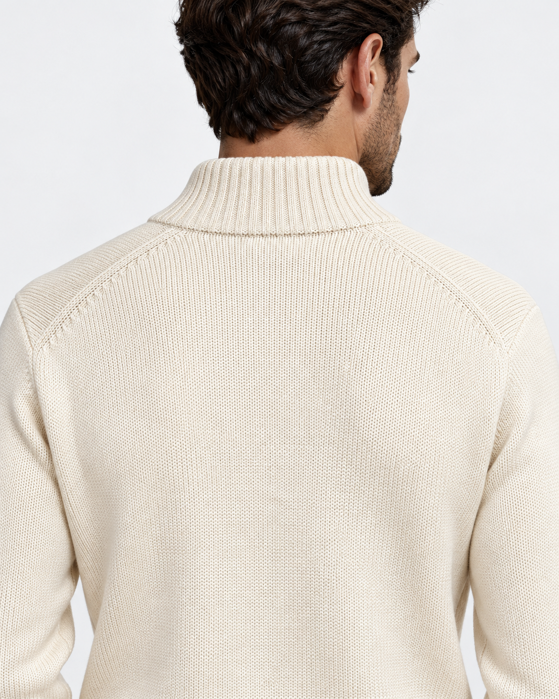 Polo Ralph Lauren Maglione Uomo Mezza Zip Cream