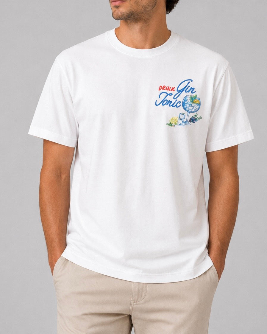 T-SHIRT PORTLAND DRINK GIN