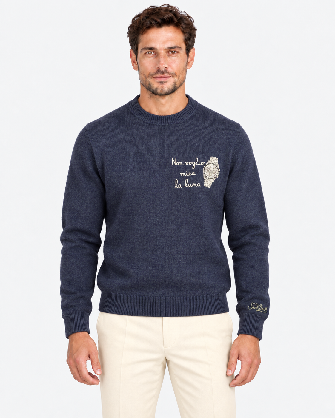 MC2 Saint Barth Maglia Uomo Luna Watch Blu
