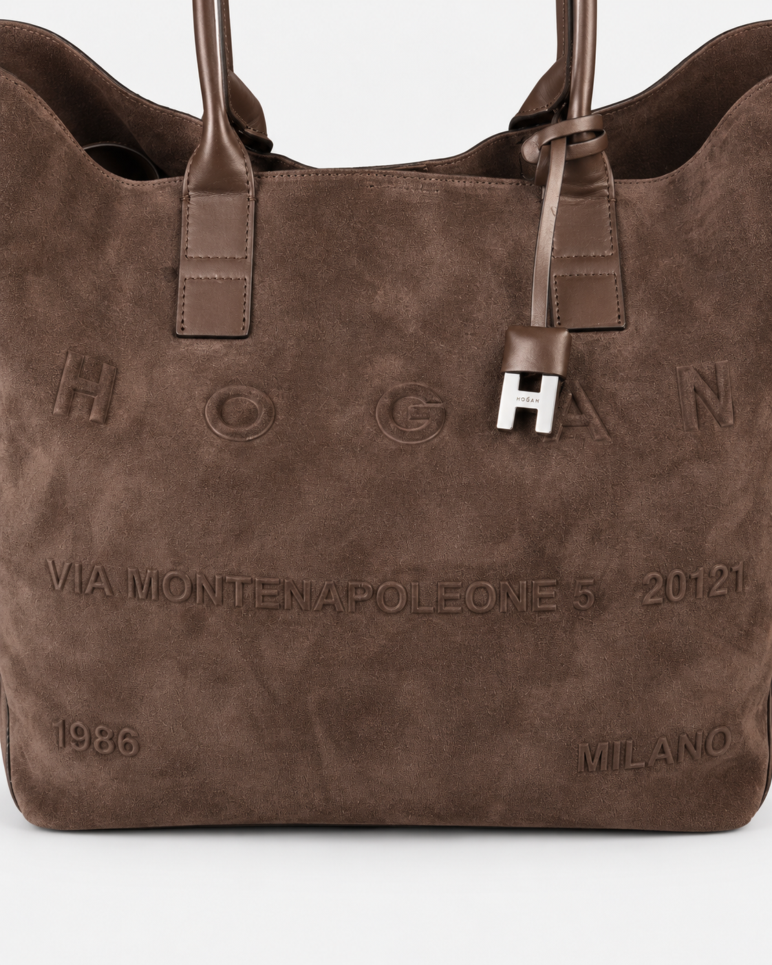 Hogan Borsa donna Shopping Address Media Marrone