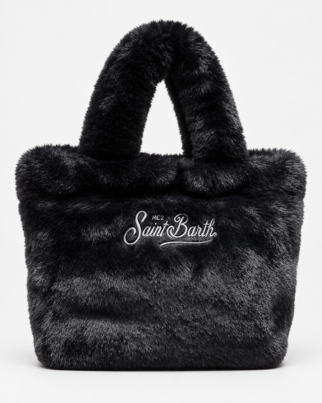 MC2 Saint Barth Borsa Donna Vanity Mini Soft Fur Nera