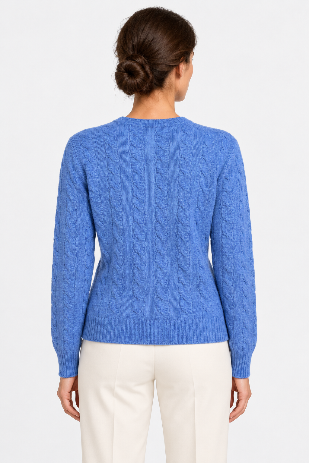 polo ralph lauren Maglione girocollo in lana e cashmere a trecce