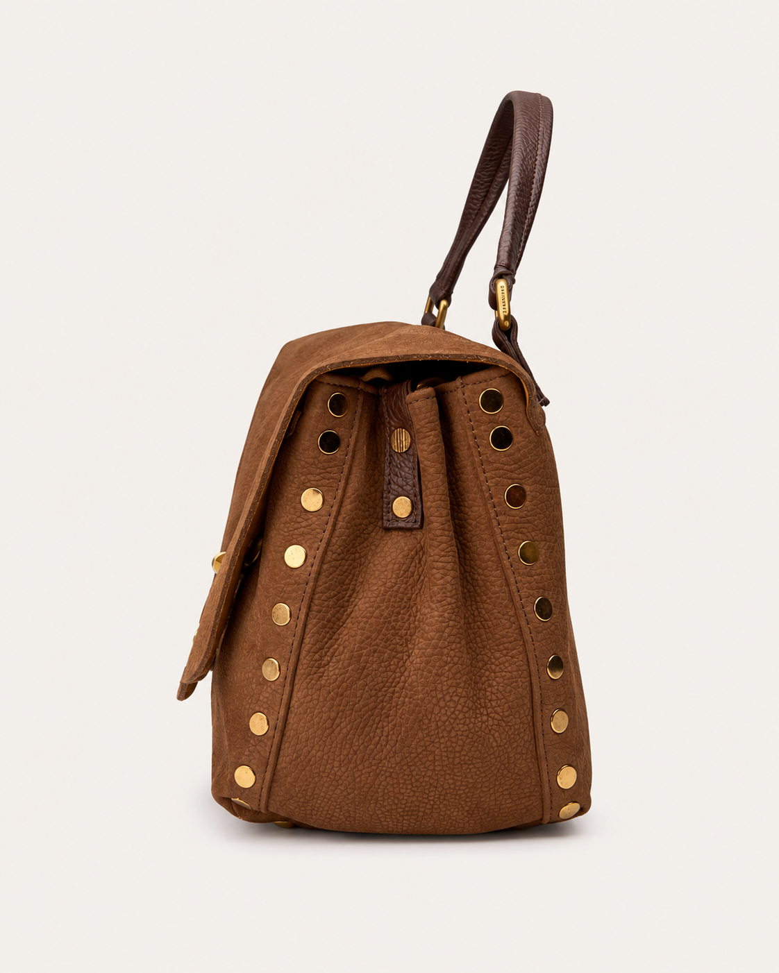 BORSA DONNA POSTINA® S IN NABUK BROWN TARTUFO DI NORCIA