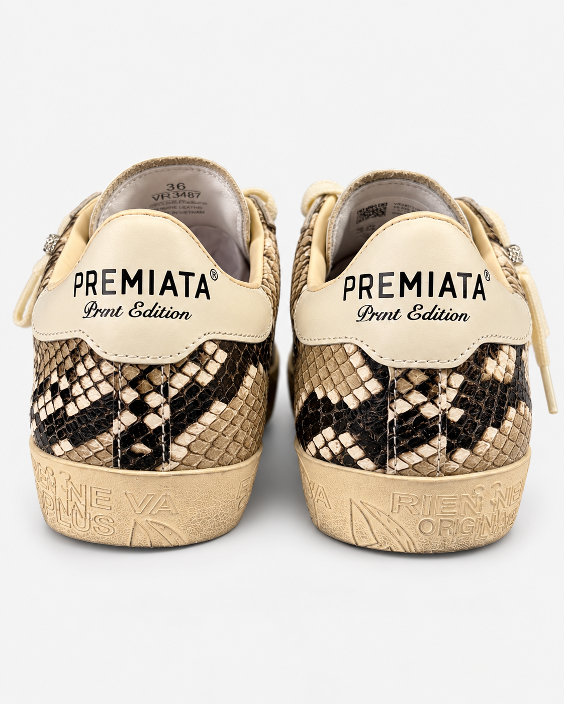 Premiata Steven 8497 Sneakers Donna Bianco Panna