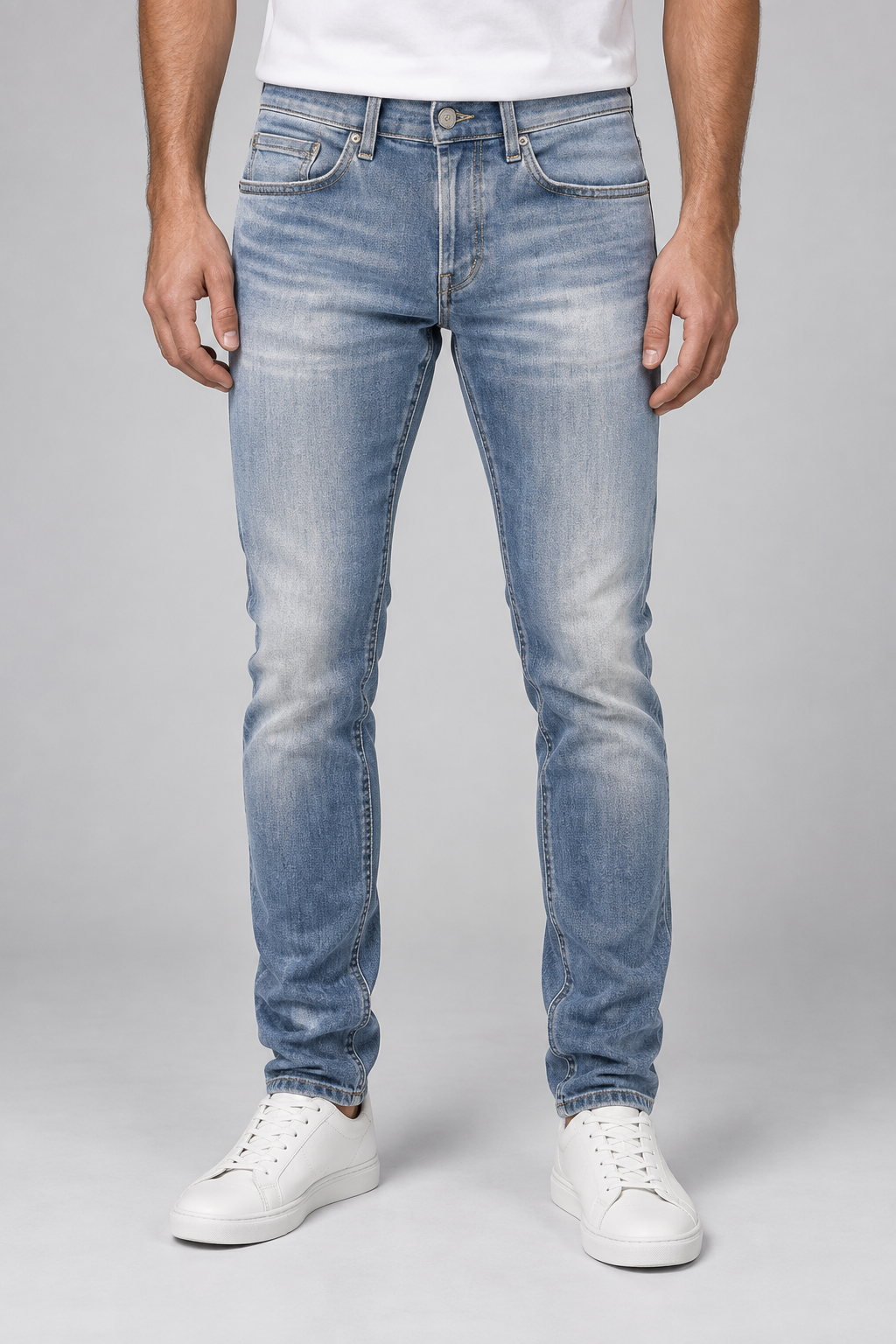 Dondup Jeans Uomo George Slim Fit Light Blue