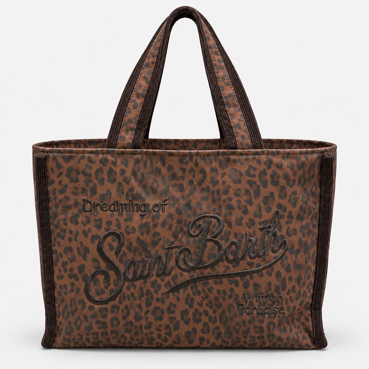 MC2 Saint Barth Borsa Donna Vanity Leopardata Marrone