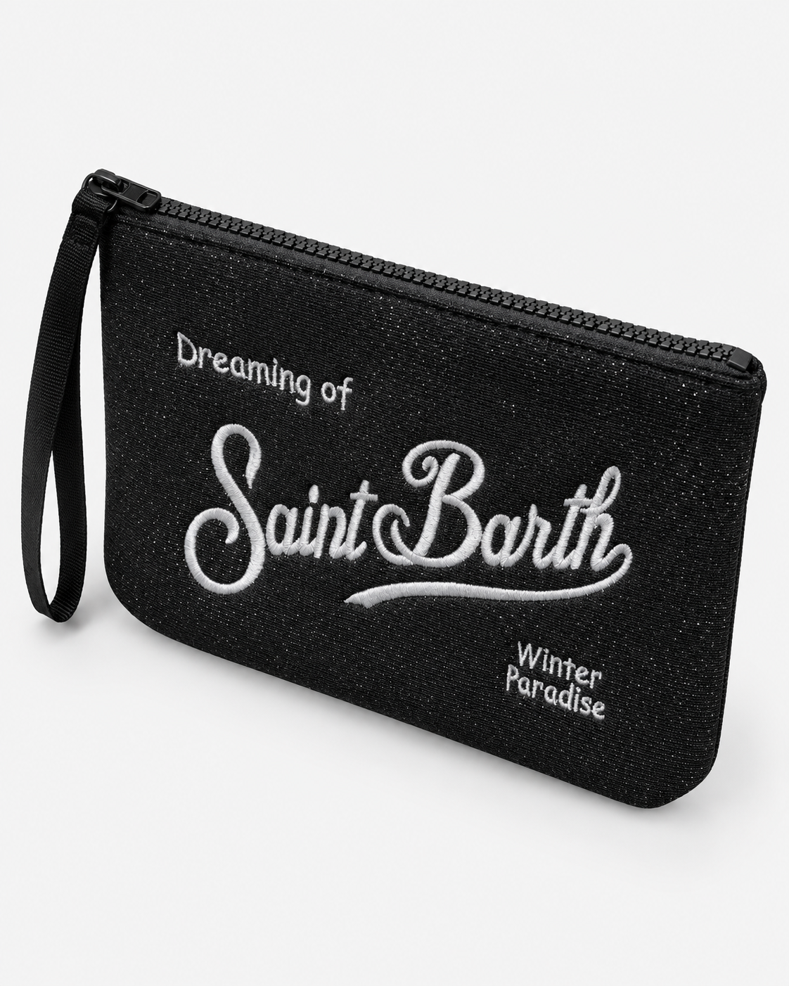 MC2 Saint Barth Pochette Donna Aline Lurex Nera