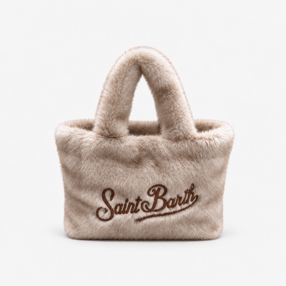 MC2 Saint Barth Borsa Donna Colette Soft Fur Beige