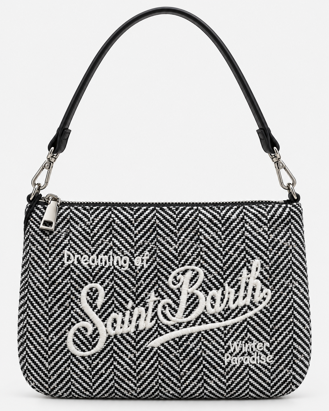 MC2 Saint Barth Borsa Donna Parisienne Mini Spigata con Strass