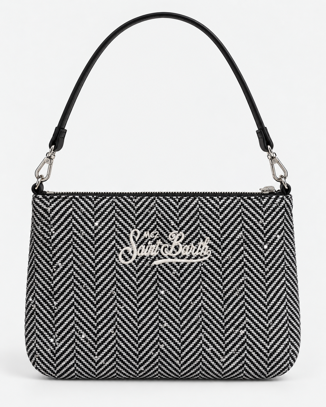 MC2 Saint Barth Borsa Donna Parisienne Mini Spigata con Strass