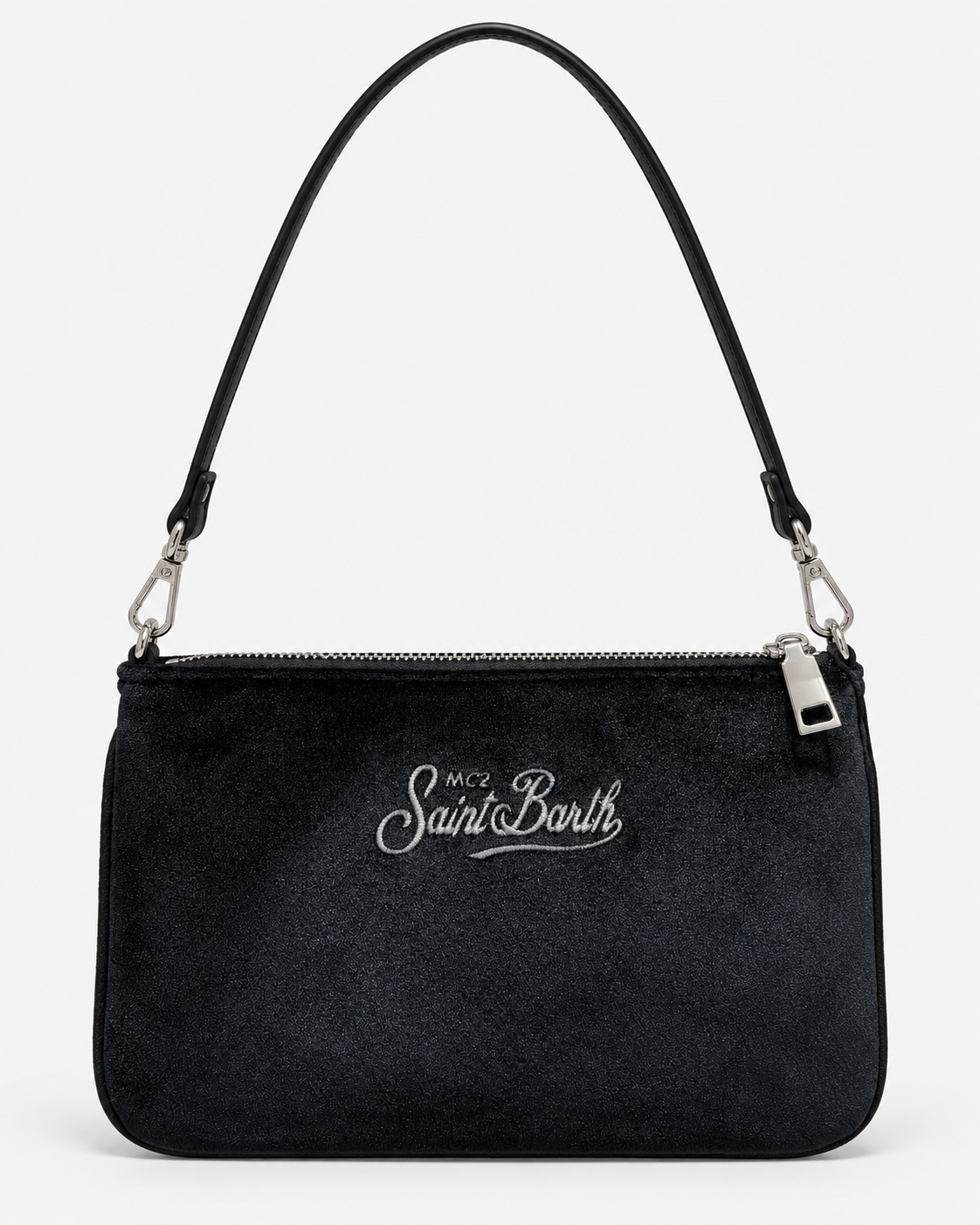 MC2 Saint Barth Borsa Donna Parisienne Mini in Velluto Nero
