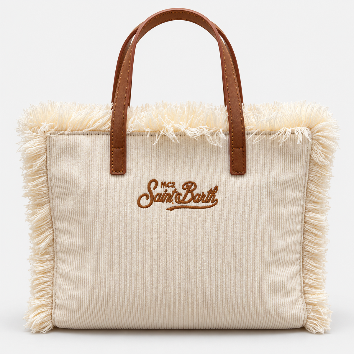 MC2 Saint Barth Borsa Donna Colette in Velluto Panna