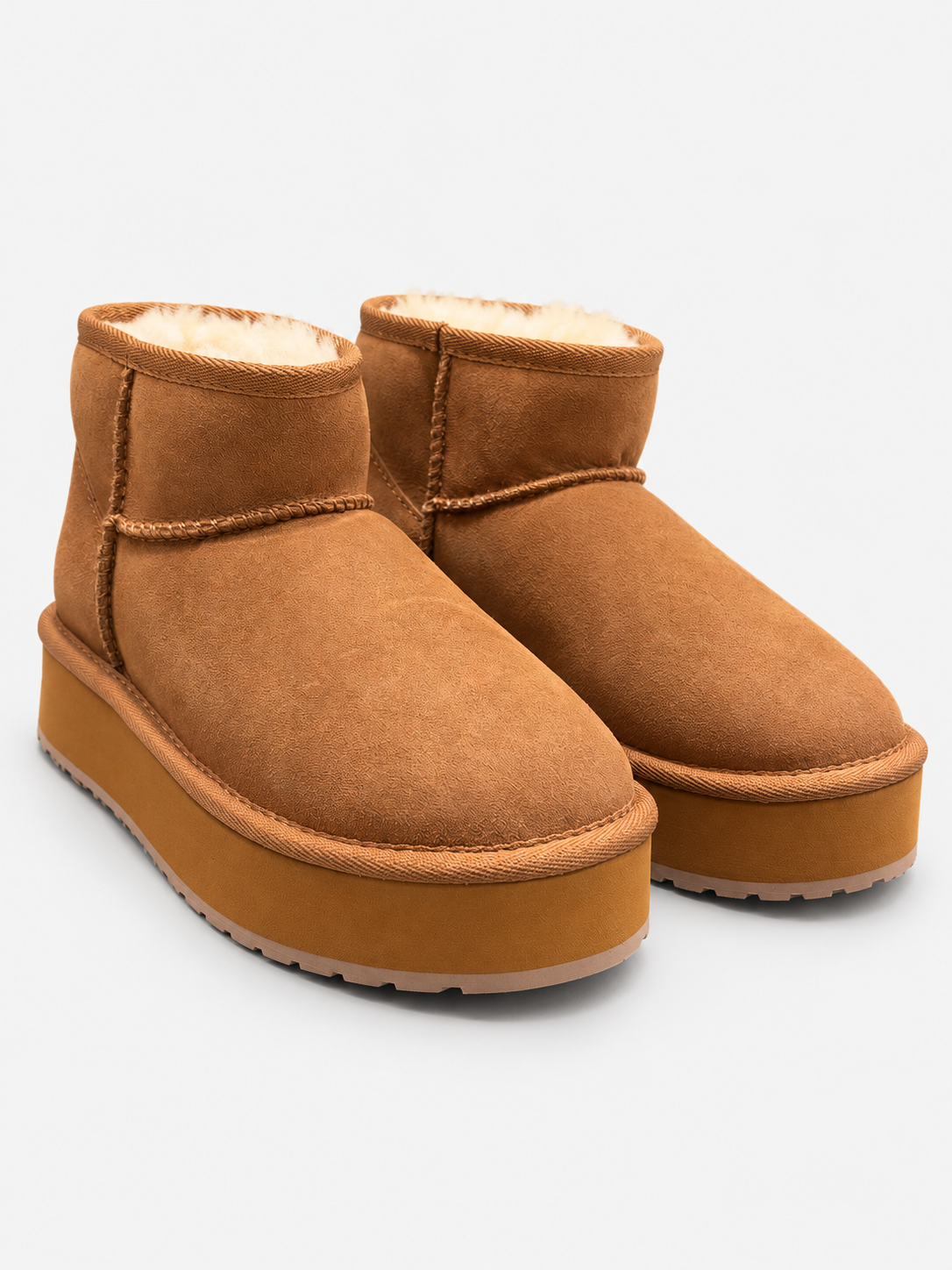 EMU Australia Stivaletti Donna Stinger Micro Flatform 2.0 Chestnut