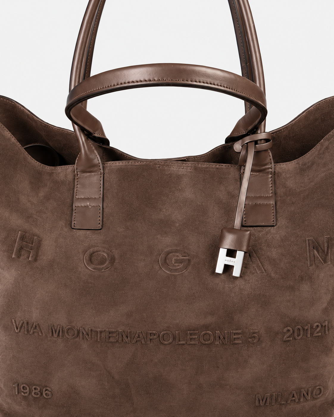 Hogan Borsa donna Shopping Address Media Marrone