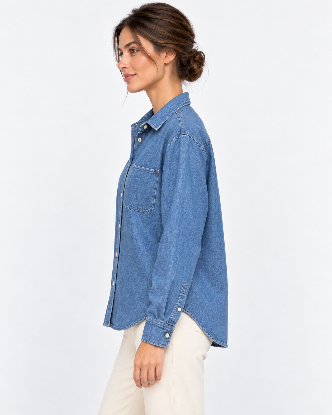MC2 Saint Barth Camicia Donna Meredith in Denim Blu