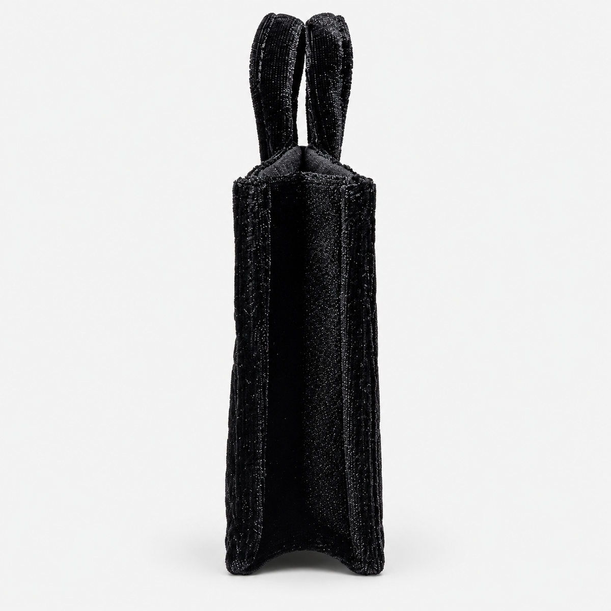 MC2 Saint Barth Phone Bag Donna in Velluto Nero con Tracolla