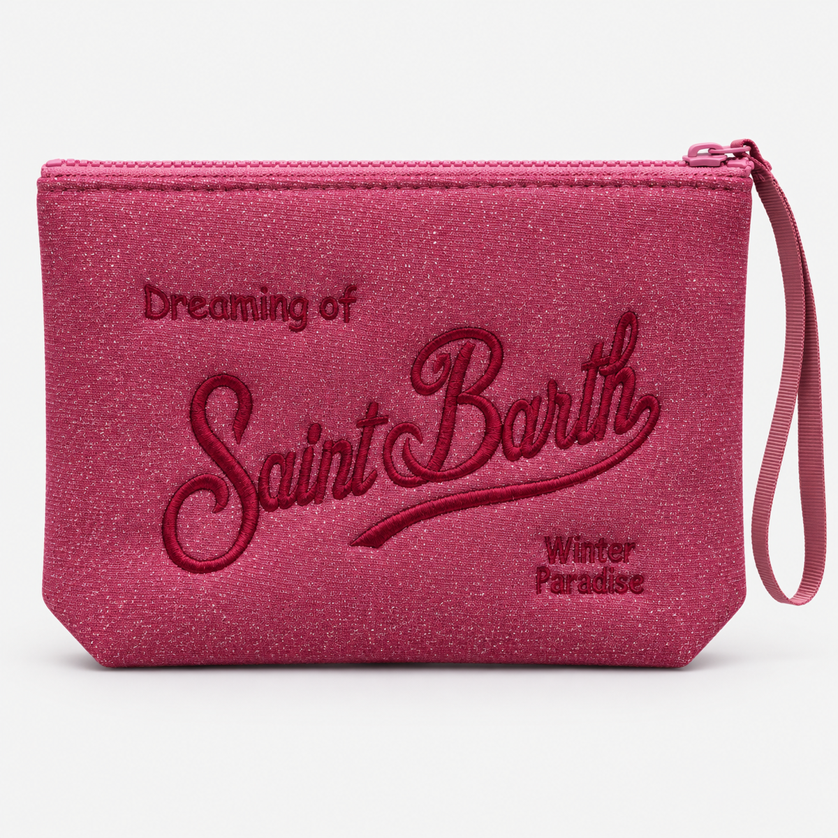 MC2 Saint Barth Pochette Donna Aline Lurex Fucsia