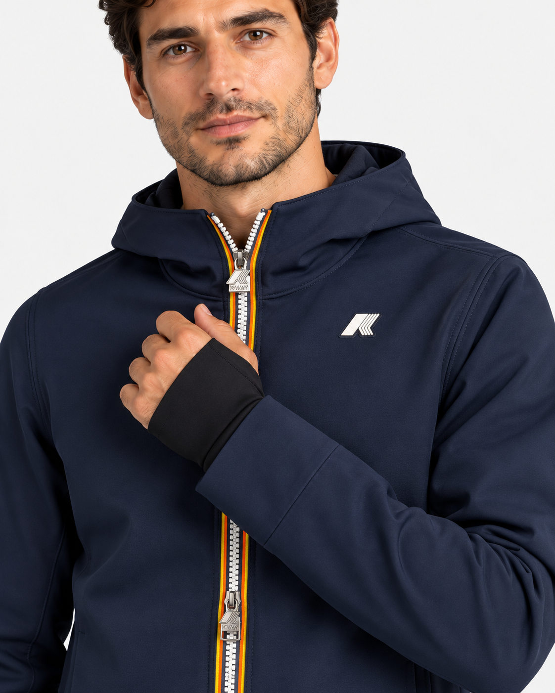 K-Way Jacko Bonded giacca corta uomo Blue Depth
