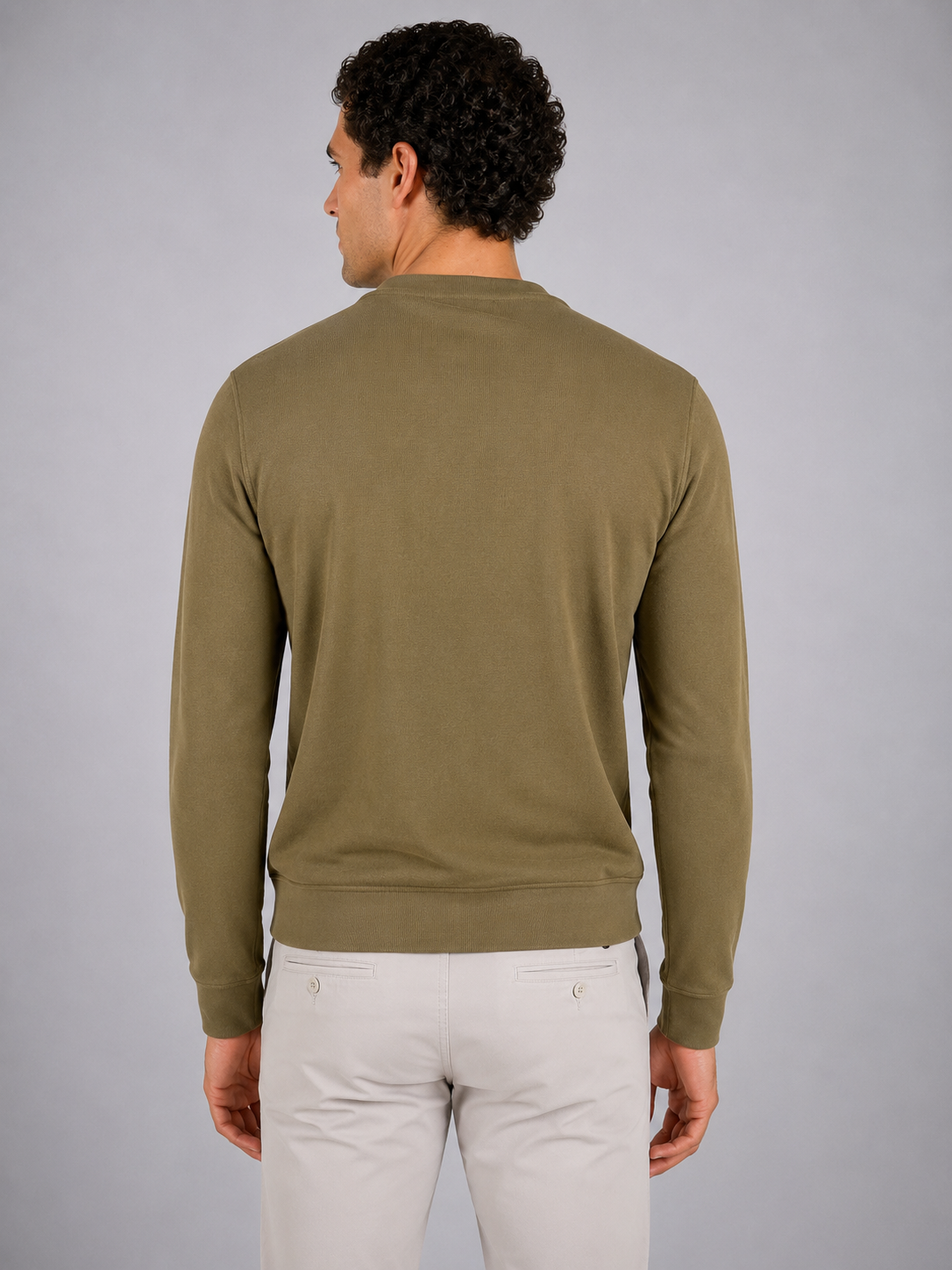 Felpa garzata Baptiste Heavy Fleece green army