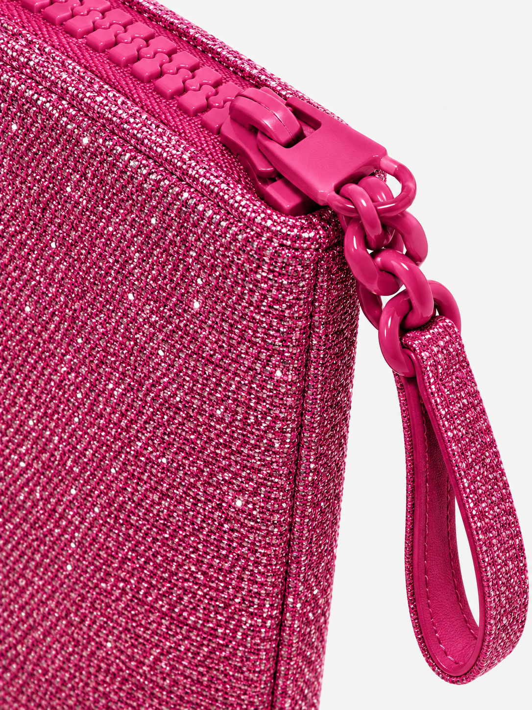 MC2 Saint Barth Pochette Donna Aline Mini Lurex Fucsia