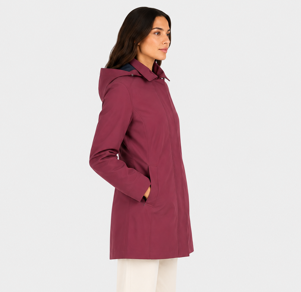 trench MATHY BONDED VIOLET MAUVE WINE - BLUE DEPTH