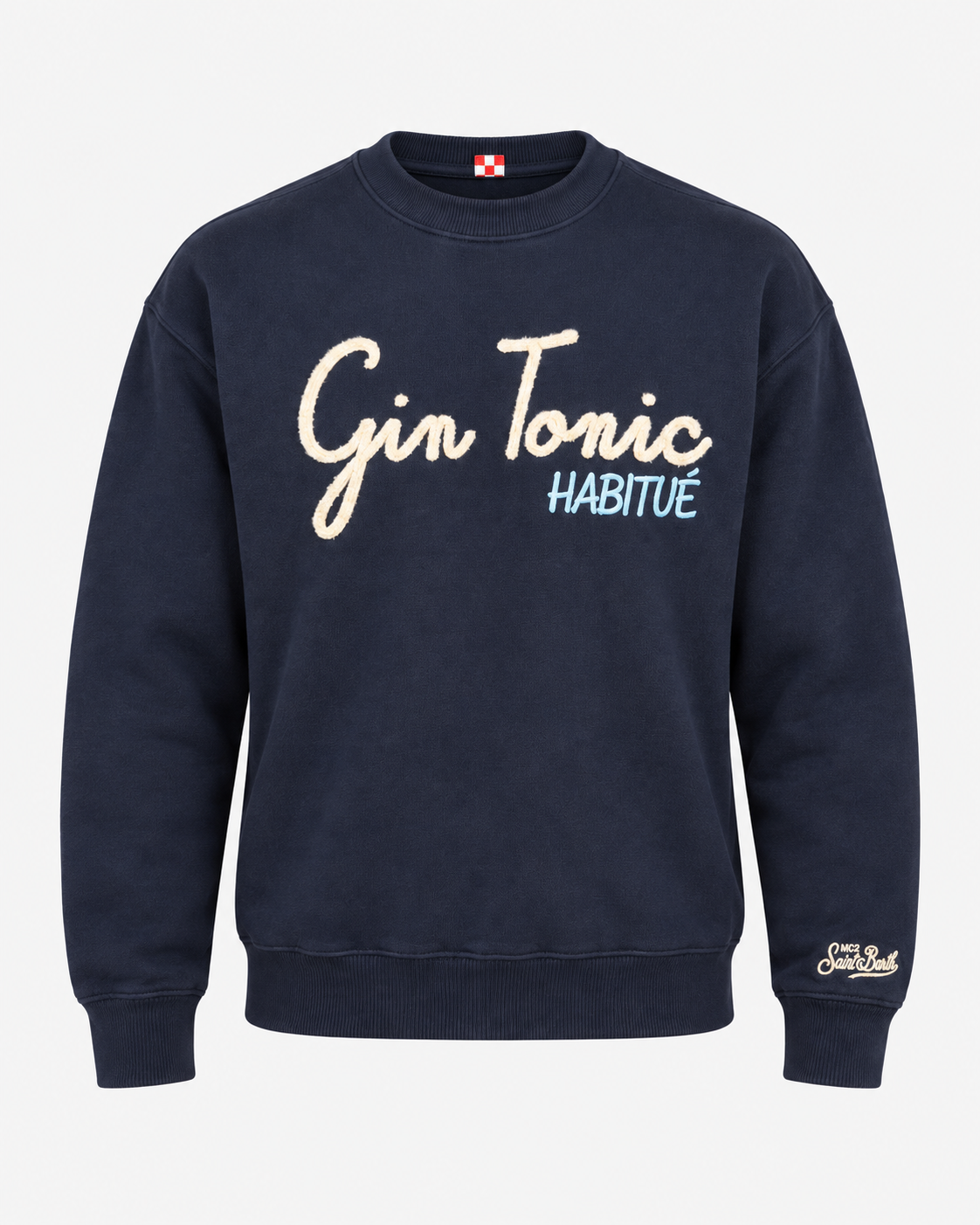 MC2 Saint Barth Felpa Uomo Soho Gin Tonic Blu