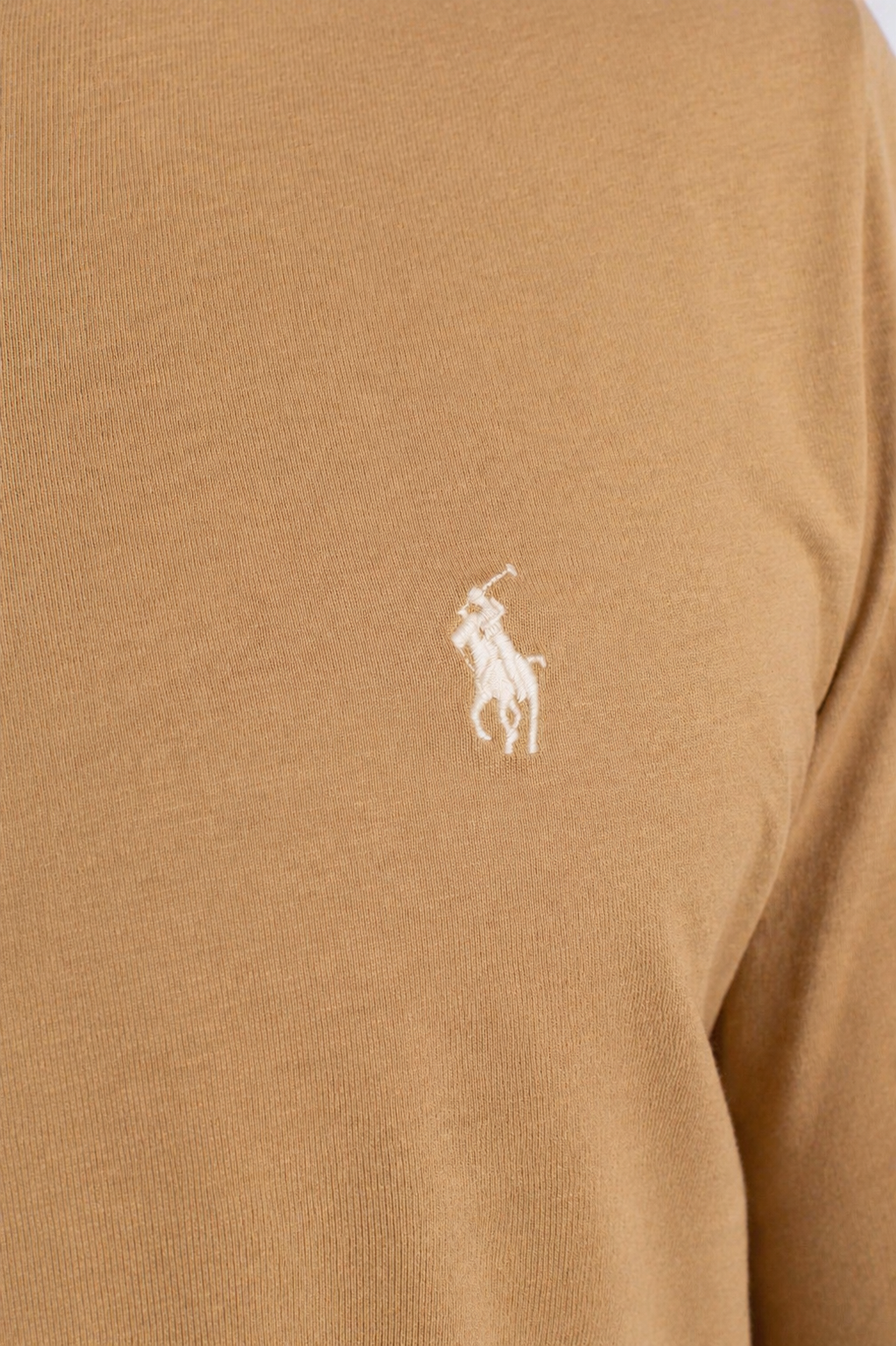 Maglietta in jersey Custom Slim-Fit cafe tan