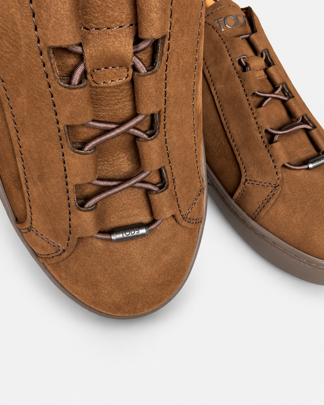Tod's Sneakers uomo in nabuk di vitello marrone