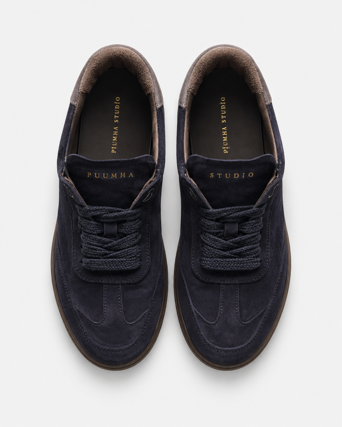 Piuma Studio Sneakers uomo in pelle scamosciata blu