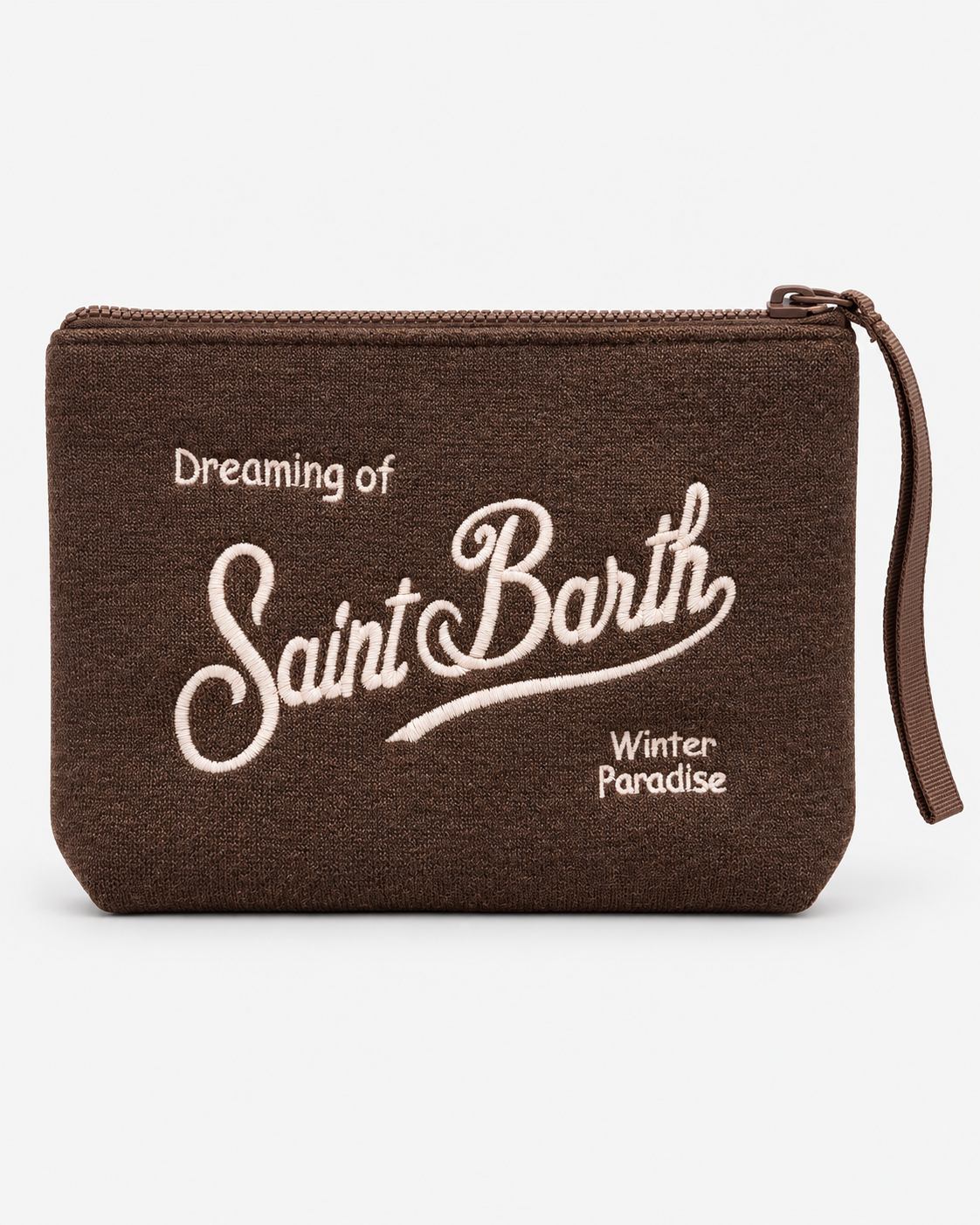 MC2 Saint Barth Pochette Donna Aline Wool Marrone