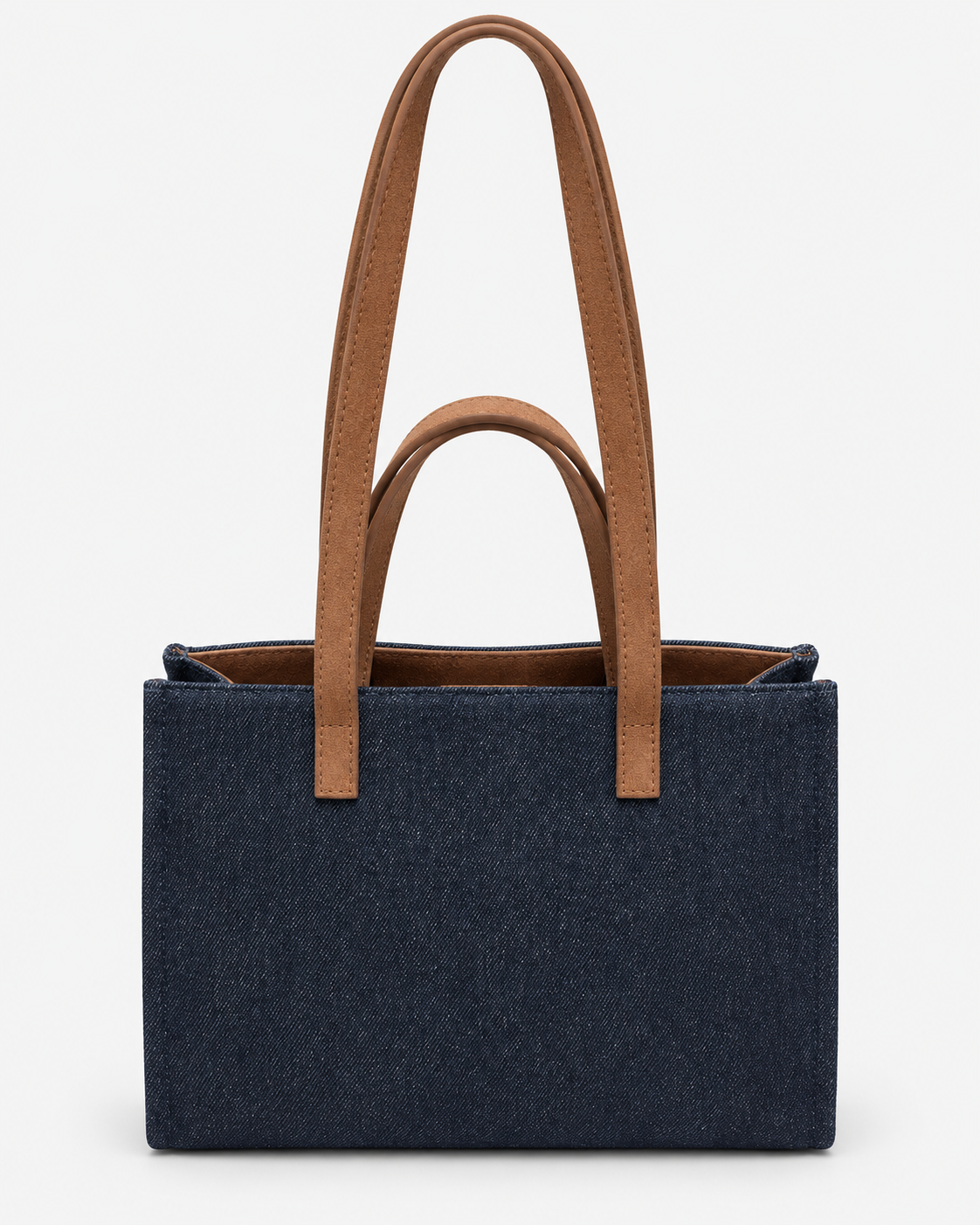 MC2 Saint Barth Borsa Donna Jour Bag Midi Suede Denim Blu Scuro