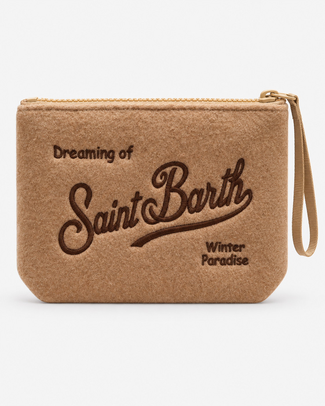 MC2 Saint Barth Pochette Donna Aline Felt in Feltro Cammello