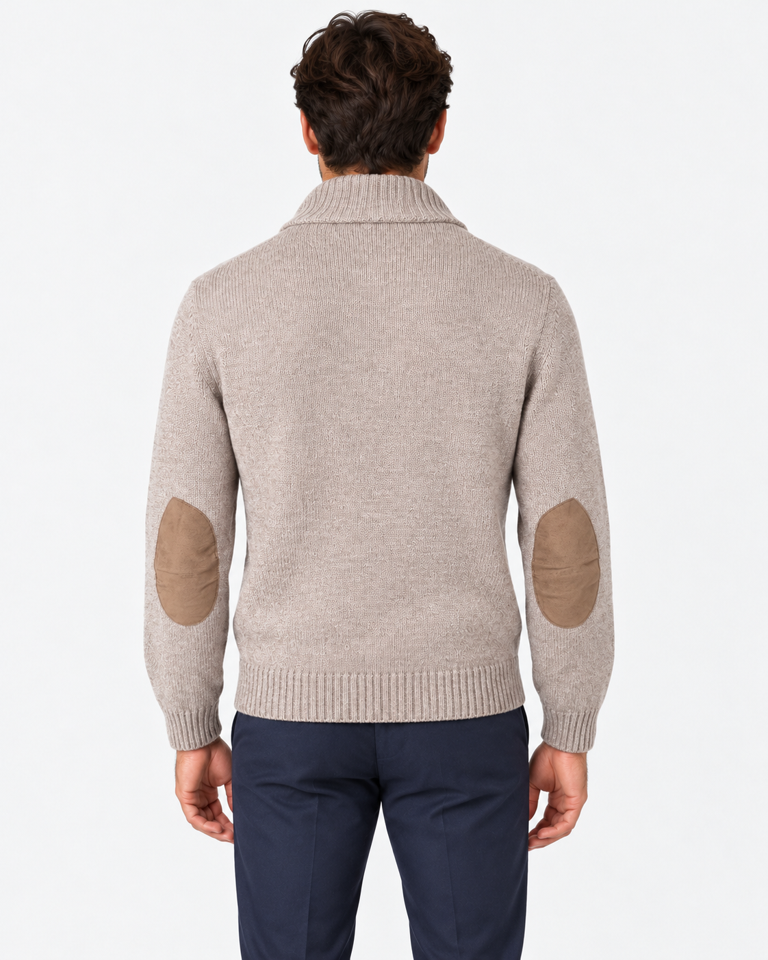 Fay Lupetto Uomo in Lana con Gancio Beige