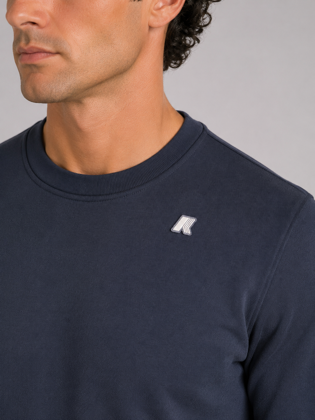 Felpa garzata Baptiste Heavy Fleece blue depth