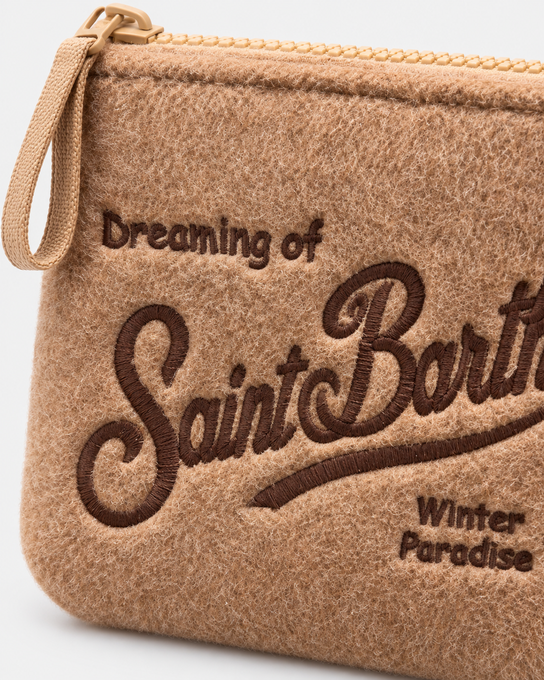MC2 Saint Barth Pochette Donna Aline Felt in Feltro Cammello