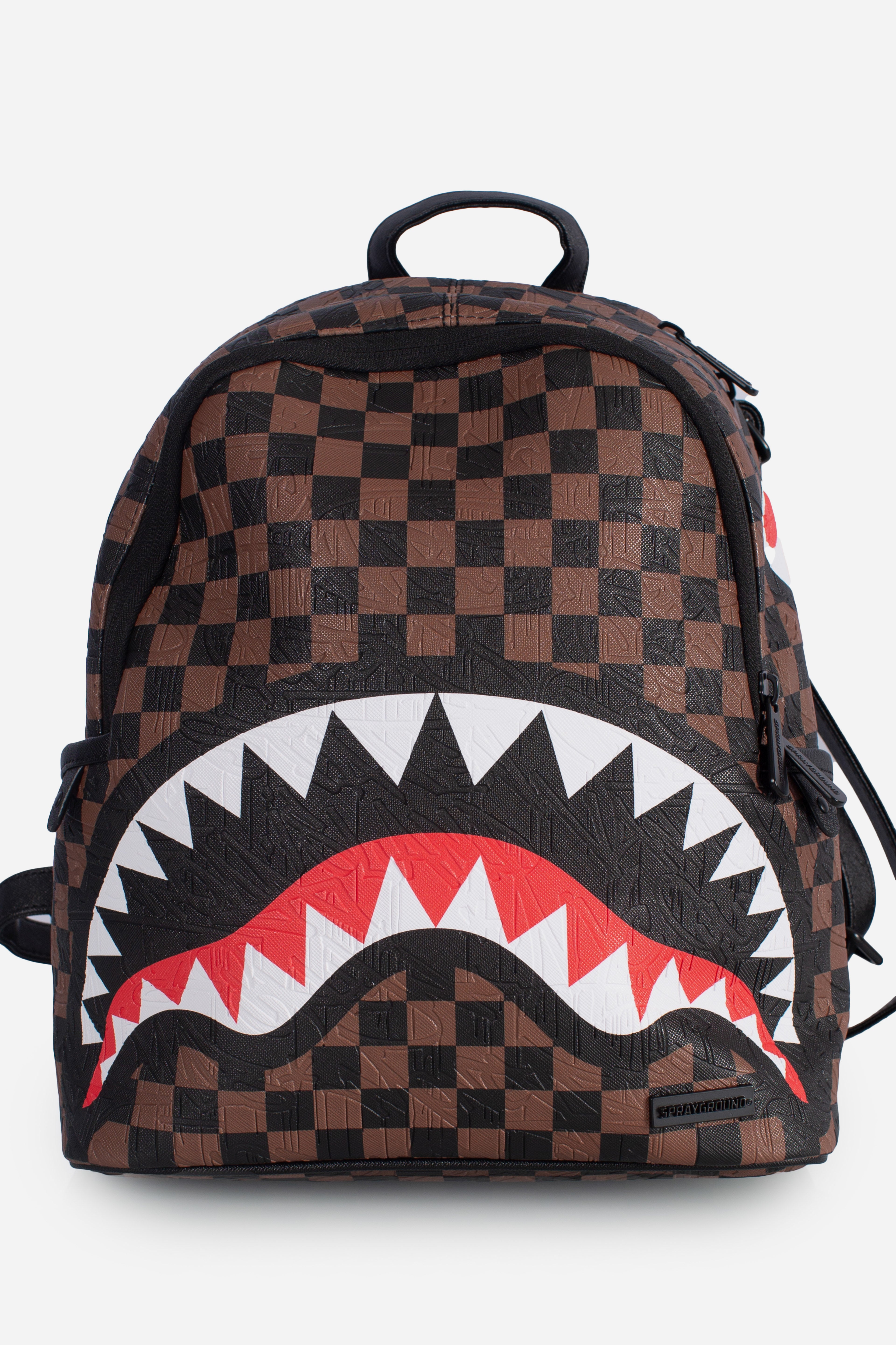 Zainetto check e emboss savage brown