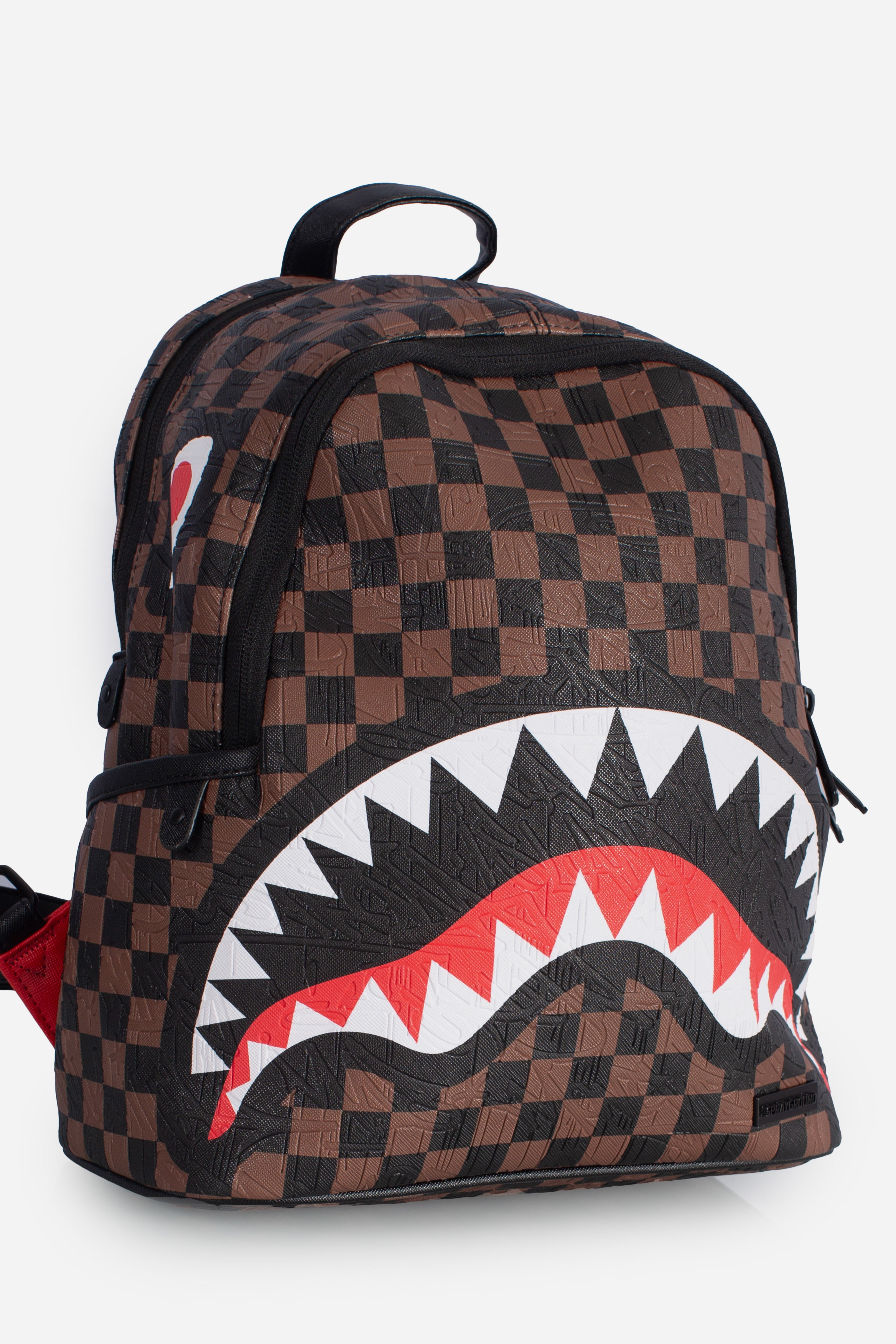 Zainetto check e emboss savage brown