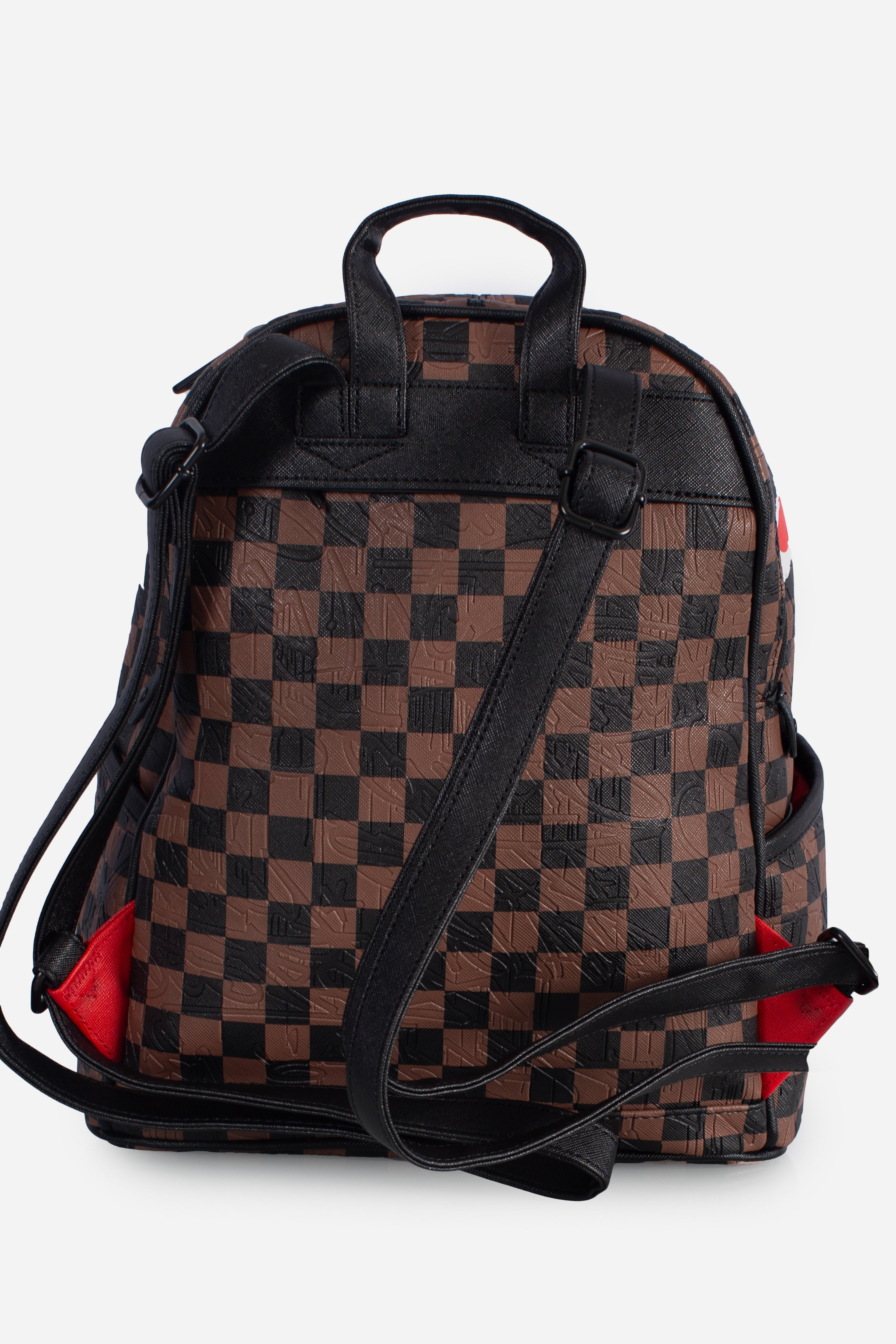 Zainetto check e emboss savage brown