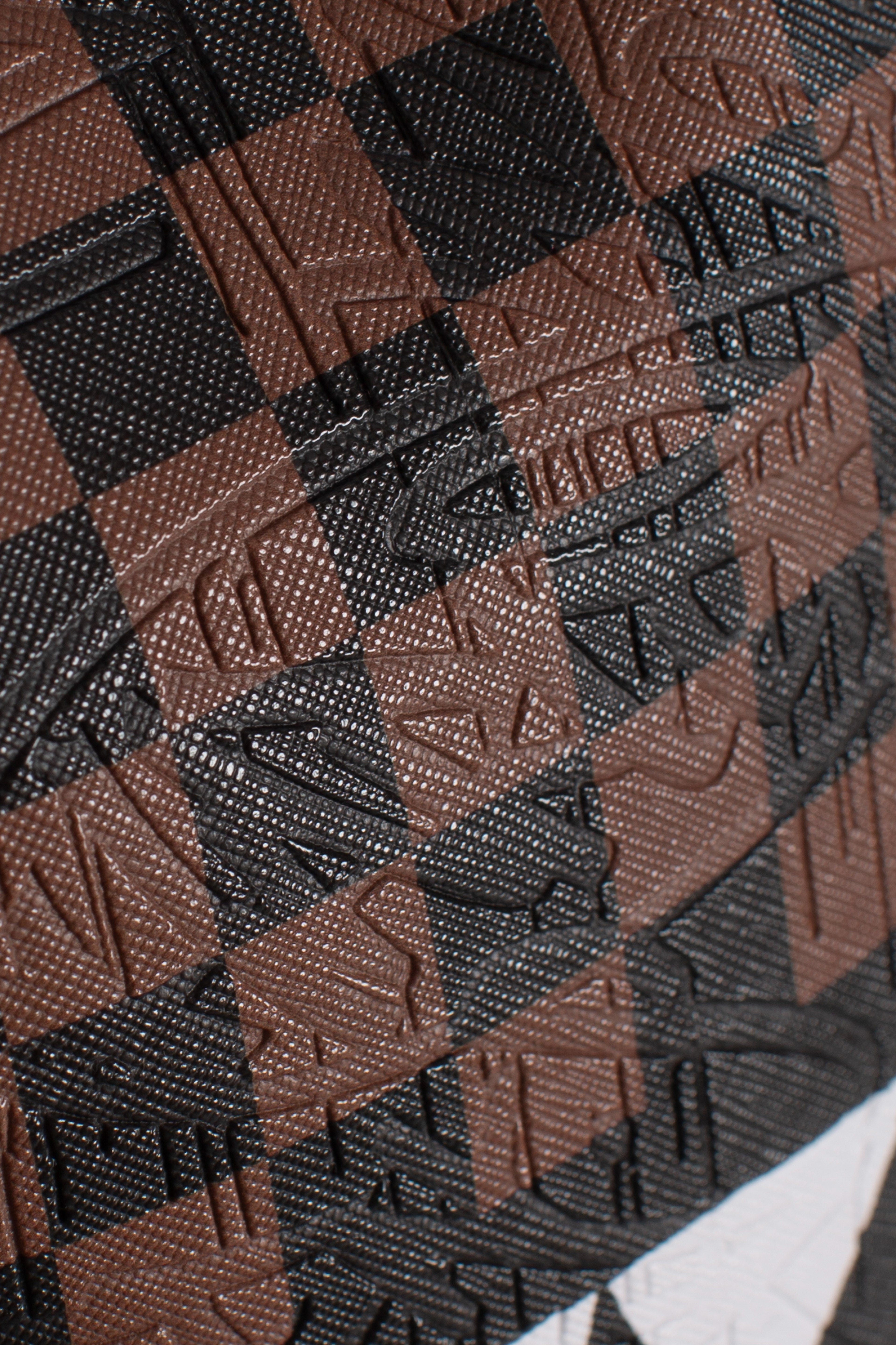 Zainetto check e emboss savage brown