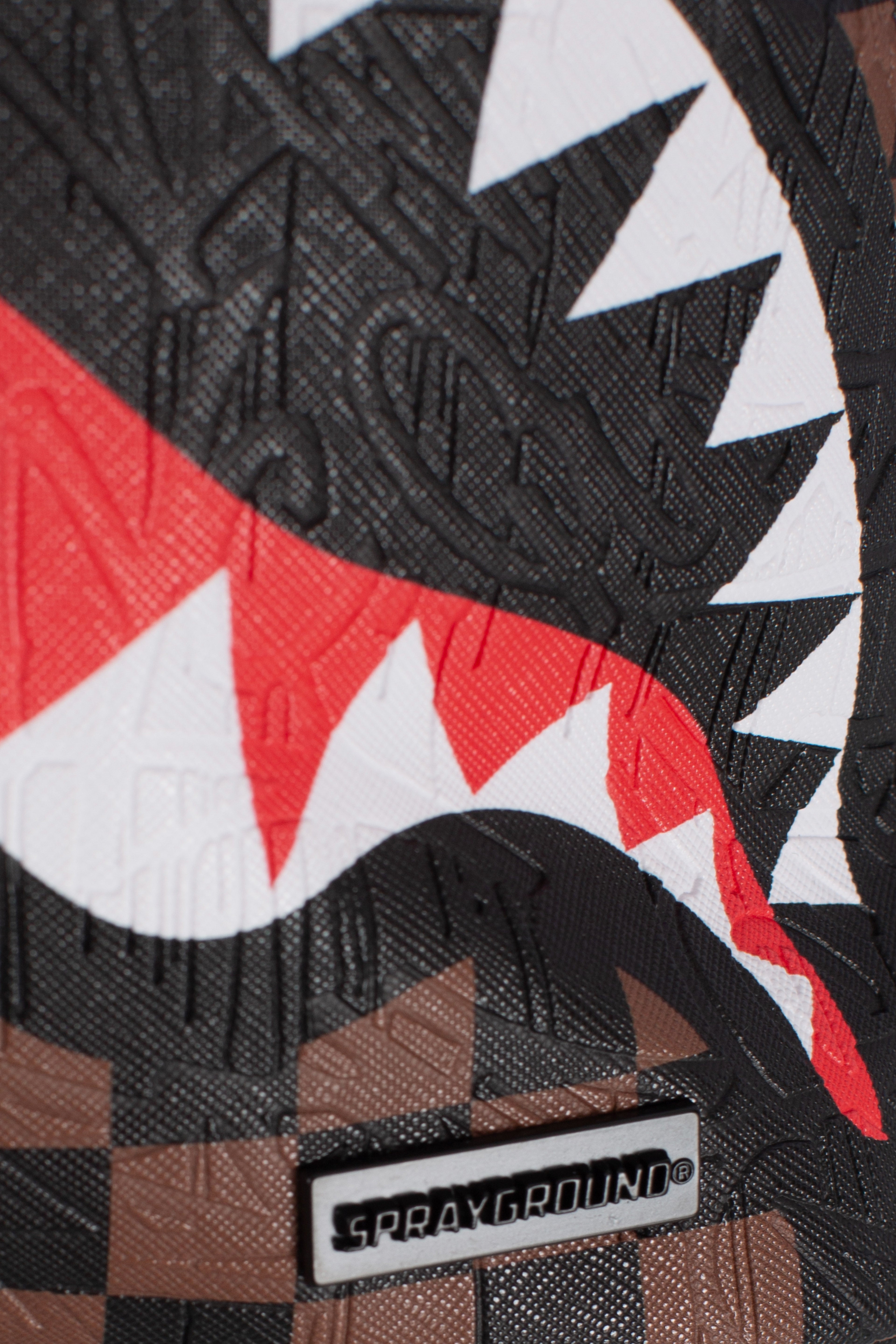 Zainetto check e emboss savage brown