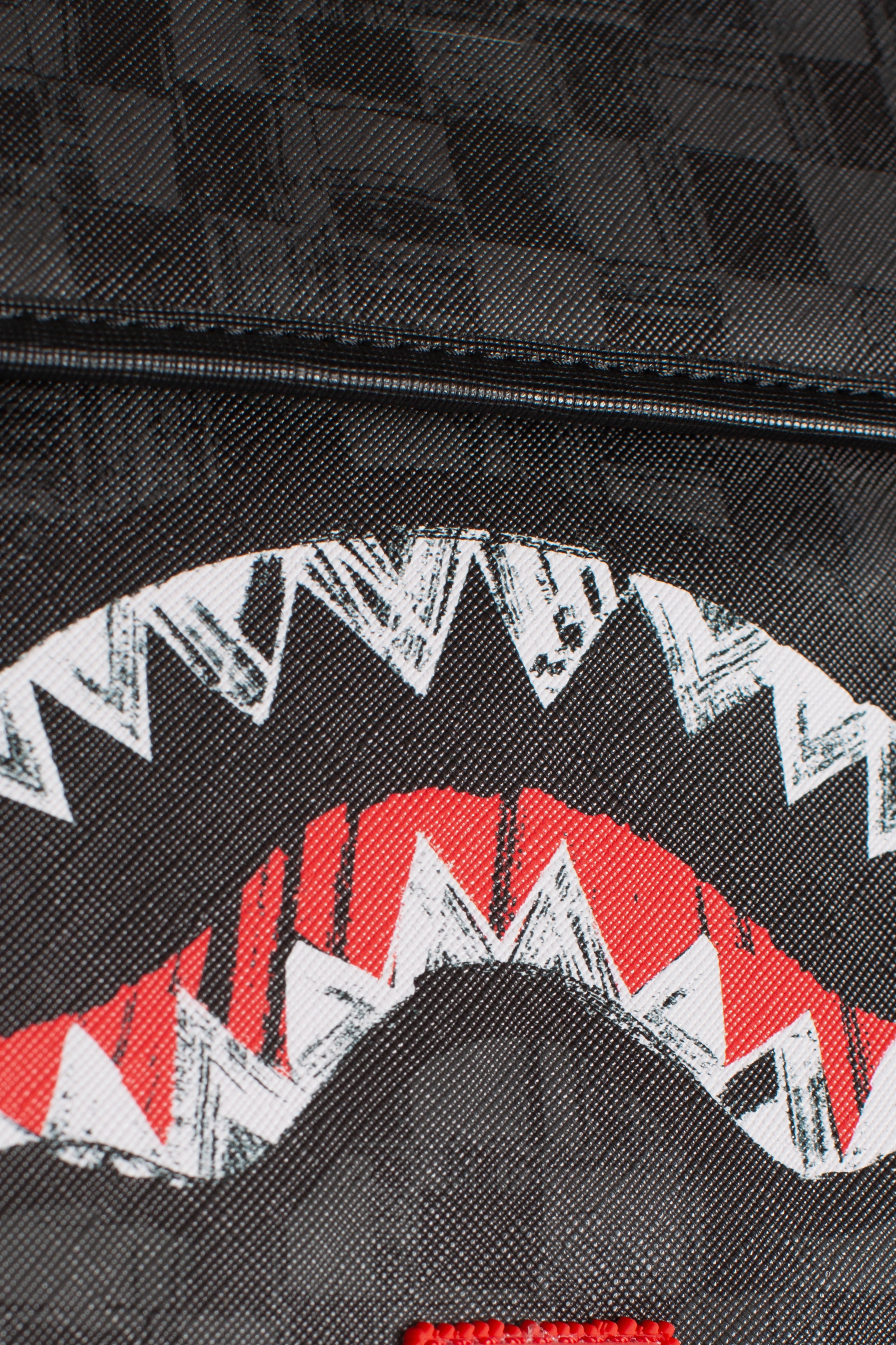 Borsello tracolla scribble shark messanger black