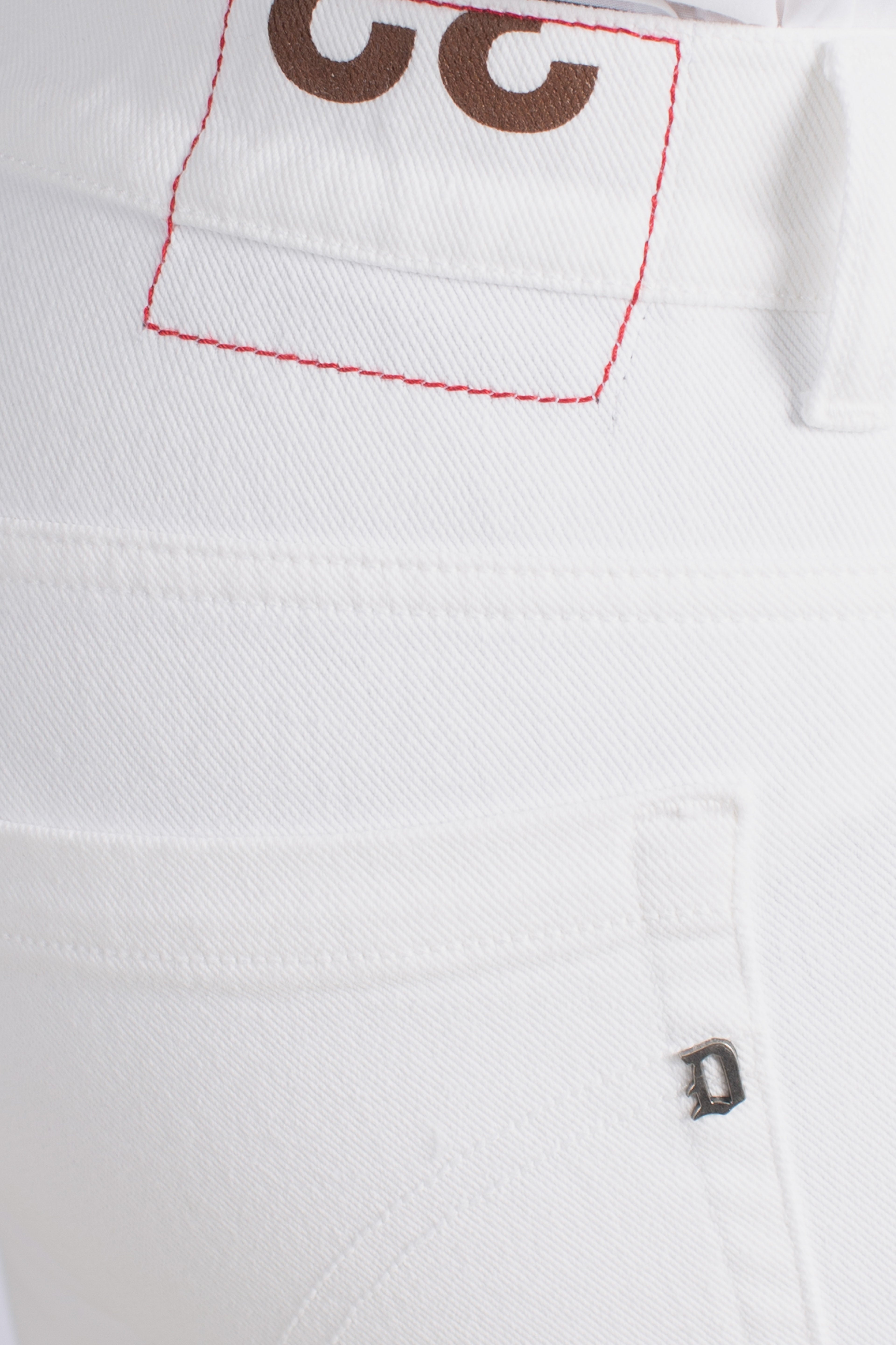 Jeans 5 tasche skinny George in bull bluesign stretch 11 oz latte