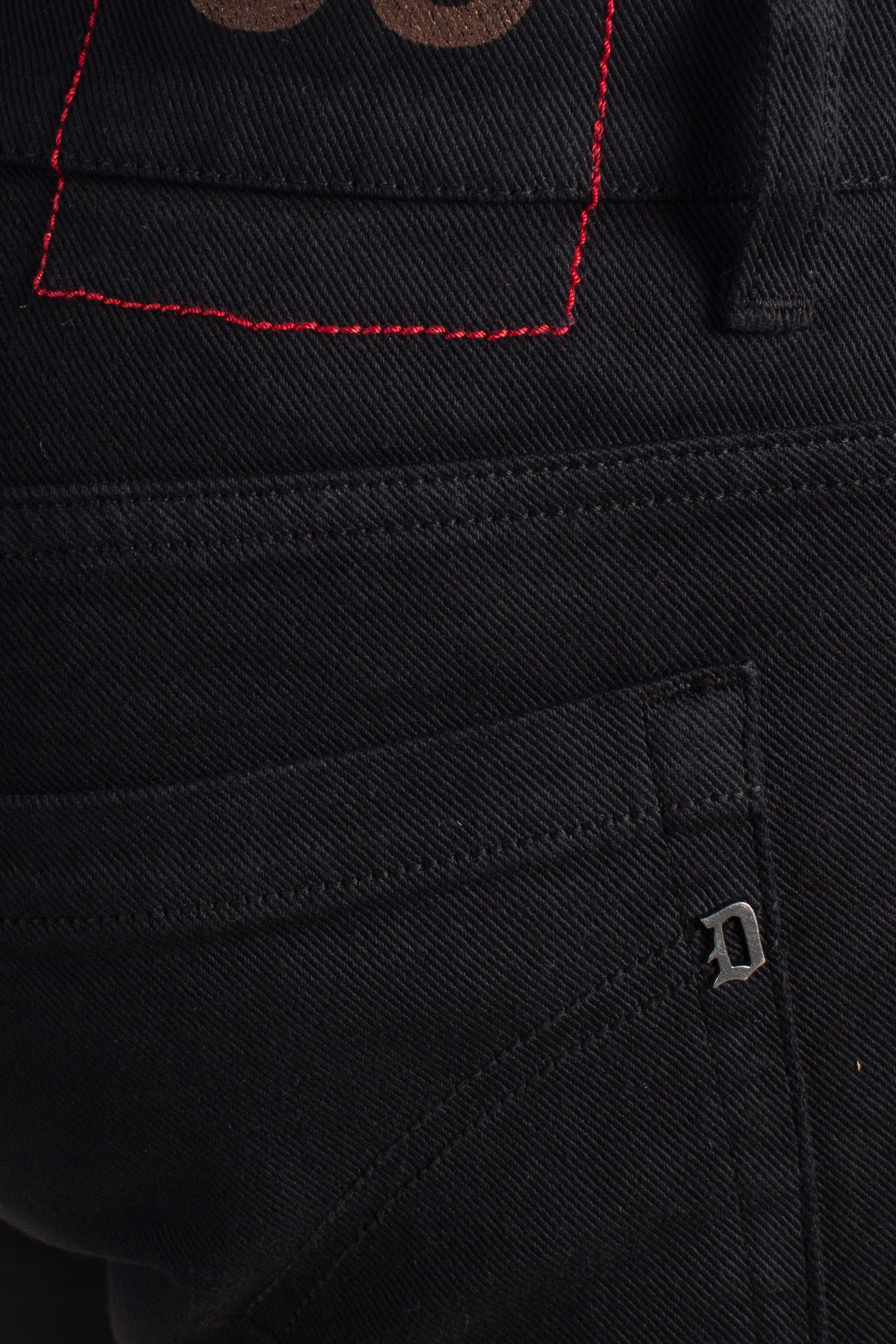 Jeans 5 tasche skinny George in bull bluesign stretch 11 oz nero