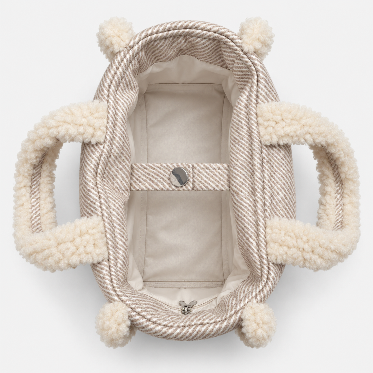 MC2 Saint Barth Borsa Donna Colette Tortora con Dettagli Teddy