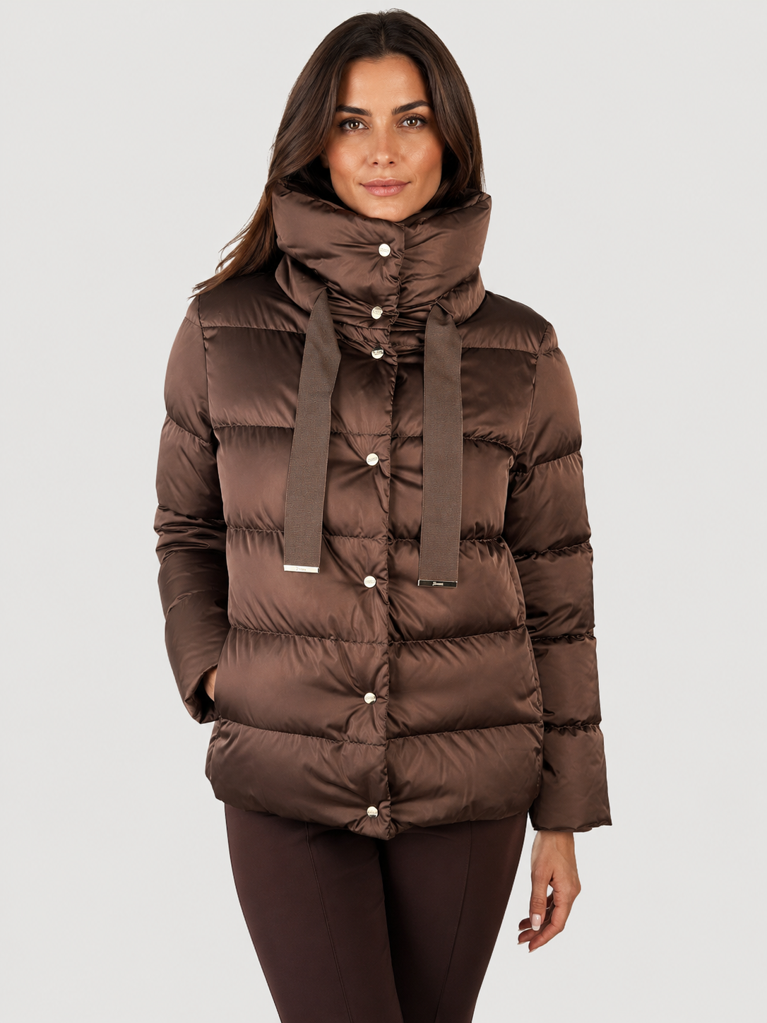 CAPPA IN SATIN FONDENTE