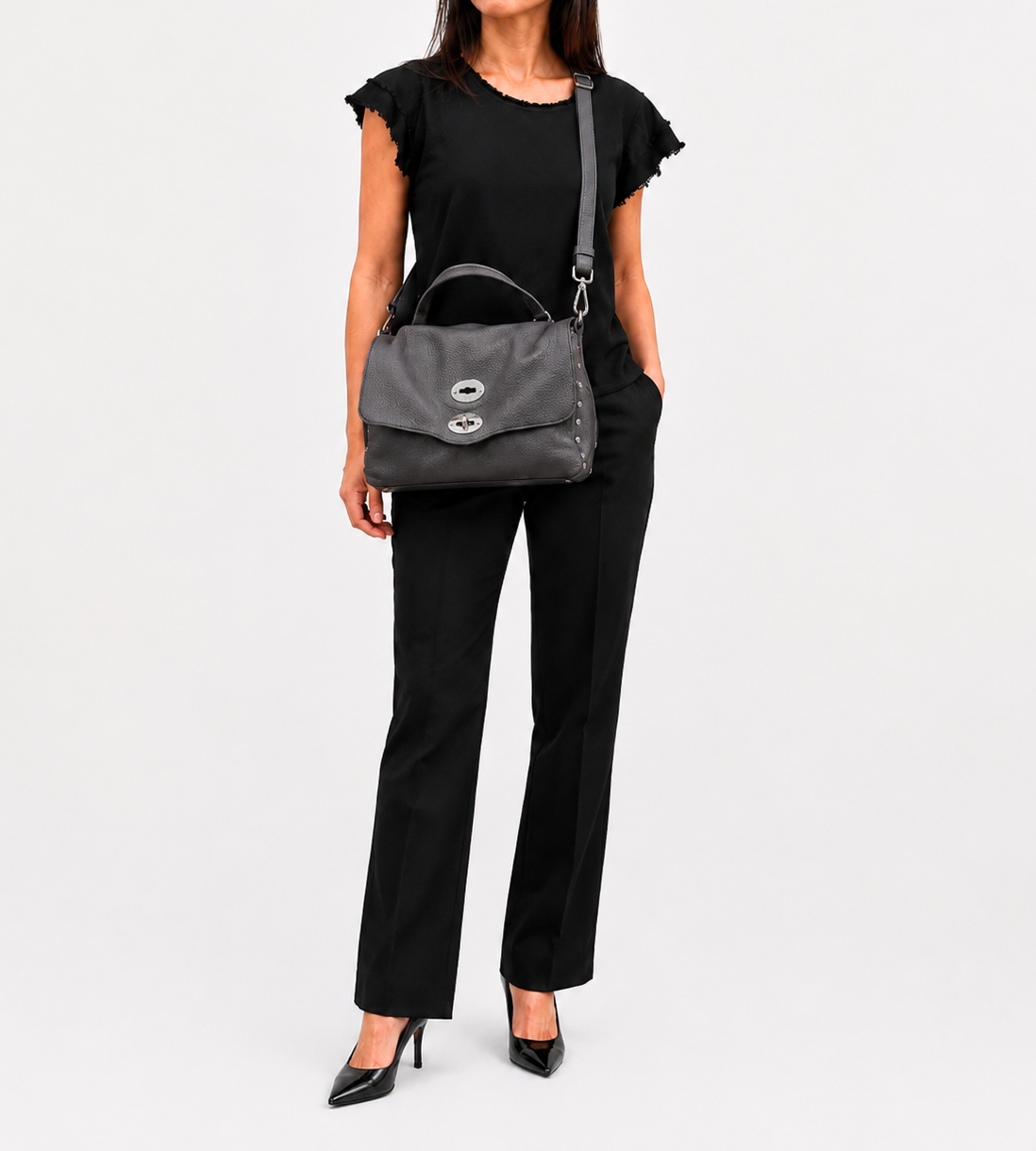 Borsa Postina Daily S grey vulcano