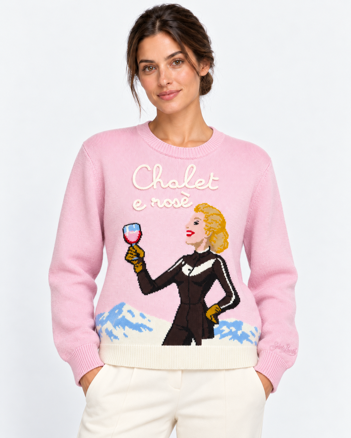 MC2 Saint Barth Maglia Donna Chalet e Rosé Rosa